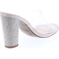 thumbnail image 5 of Top Moda Womens Kyoto-38 Bling Heel Transparent Lucite Fashion Sandals, 5 of 7
