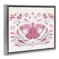 thumbnail image 2 of Stupell Industries Eclectic Pink Boho Butterfly Gray Floating Frame Canvas Art, 21 x 17, by Kim Allen, 2 of 8