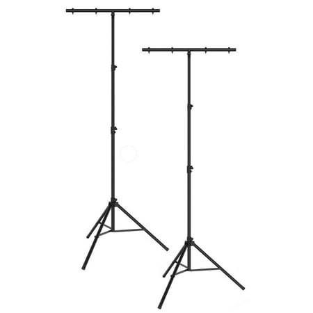 2 MR DJ LS-100 Pro DJ Lighting Tripod & T-Bar Portable Light Stand