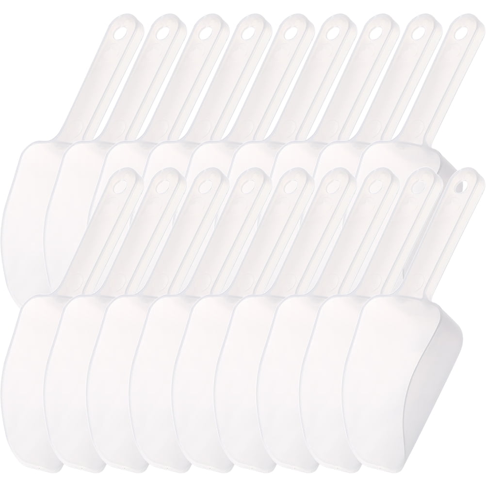 Bestonzon 20pcs Household Food Scoops Kitchen Flour Scoops Long Handle