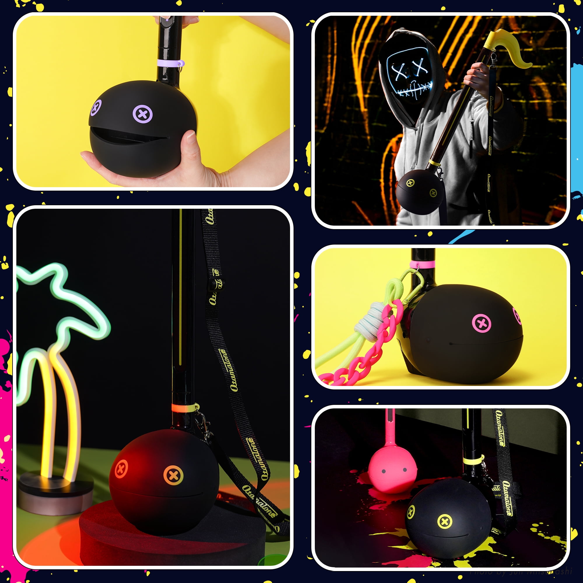 Otamatone Deluxe Musical Instrument Synthesizer for Adults - Monster Pink