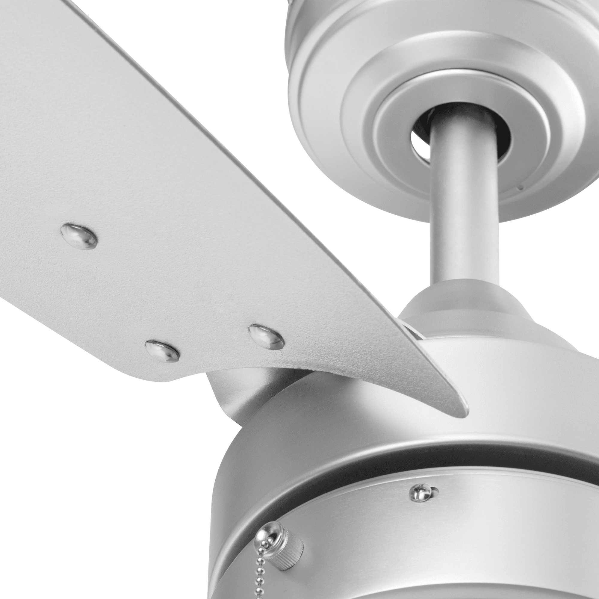 Better Homes & Gardens 56” Silver Modern Indoor/Outdoor LED Ceiling Fan with 3 Blades, Pull Chains & Reverse Airflow