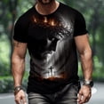thumbnail image 6 of Yopmin Mens Jesus T Shirts Cross Short Sleeve Crewneck Christian Graphic Tees Regular Fit Summer Tops for Leisure Travel, 6 of 6
