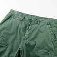thumbnail image 5 of IROINNID Cargo Shorts for Men Summer Outdoors Solid Color Button Pocket Sport Shorts Pants,Olive Green, 5 of 9
