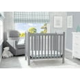 thumbnail image 2 of Delta Children Gateway Mini Convertible Baby Crib with 2.75-inch Mattress, Grey, 2 of 7