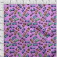 thumbnail image 3 of oneOone Velvet Amethyst Fabric Bus Sewing Fabric By The Yard Printed Diy Clothing Sewing Supplies 58 Inch Wide-88U, 3 of 5