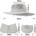 thumbnail image 3 of Sombrero de pescador, sombrero para el sol para hombre, sombrero para el sol de secado rápido para exteriores de verano, sombrero para el sol transpirable para pesca, sombrero con, 3 of 7