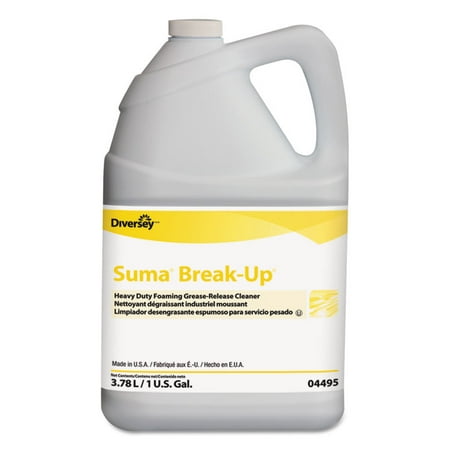 Suma Break-Up Heavy-Duty Foaming Grease-Release Cleaner, 1 Gal Bottle, (Best Way To Clean Up Grease)