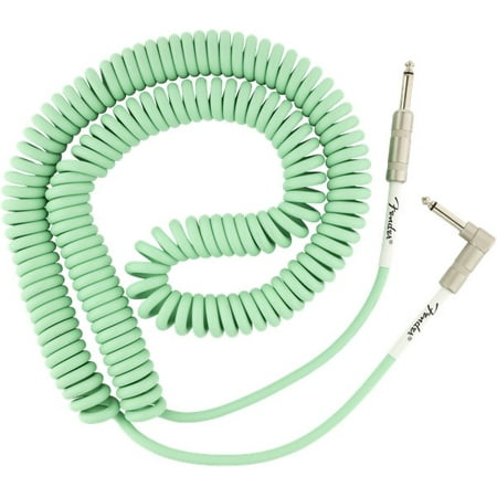 Fender® Original Series Coil Cable, Straight-Angle, 30' Seafoam Green #099083007