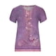 thumbnail image 4 of ICHUANYI Clearance Fashion Women's Summer V-Neck Short Sleeve Print Casual T-shirt Blouse(Purple, L) ICHUANYI WER2023080708543, 4 of 4