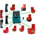 thumbnail image 3 of NI-CD NI-MH Battery Charger Replacement for Makita PA14 1822 1220 1222 1233S Battery 9.6V-18V Power Tool Battery, 3 of 7