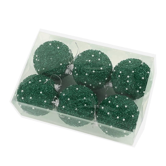 RoamHome Ensemble de 6 Ornements de Noël Incassables - Ensemble de Boules de Noël en Mousse de 3 Pouces pour Arbre et Maison - Décor de Noël Léger et Incassable en Rouge/vert/bleu/blanc/or Rose