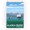 thumbnail image 3 of Victoria, BC, Canada, Alaska Cruise Ships (16x24 Giclee Gallery Art Print, Vivid Textured Wall Decor), 3 of 3
