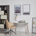 thumbnail image 4 of Caffoz Home Office Computer Hairpin Leg Desk with Drawer, White, 4 of 6