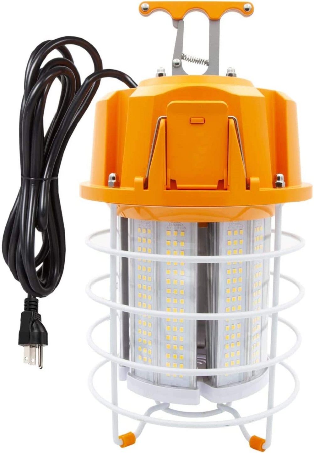 Light Blue USA 100W LED Temporary Work Light Fixture, High Bay Light, 12500LM, 5000K Daylight - 2 Pack