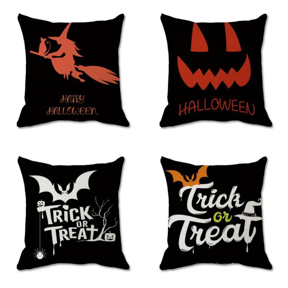 Halloween Decorations Pillowcases Gnomes Trick Or Treat Pumpkin Cushion Cover