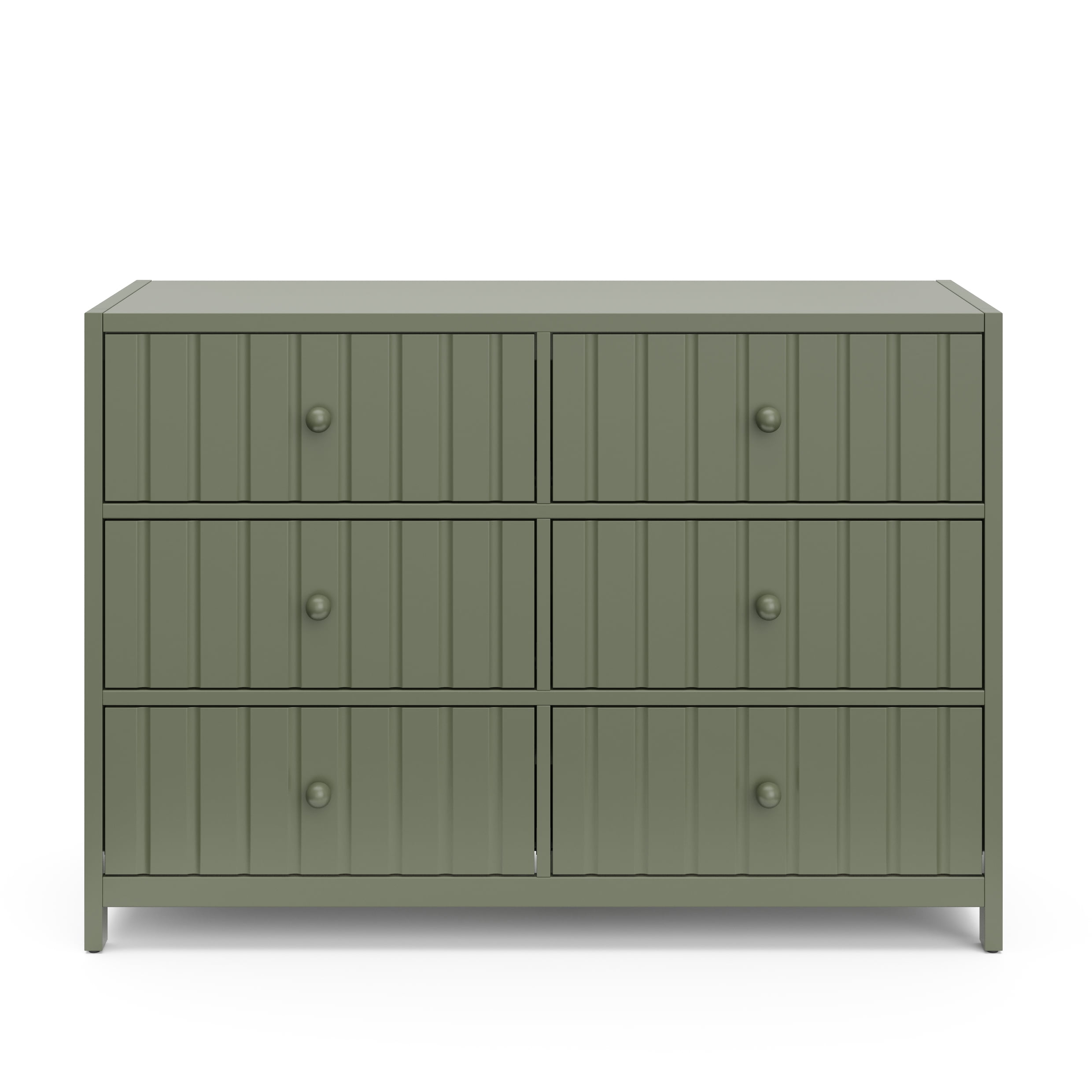 Graco Teddi 6 Drawer Nursery Double Dresser, Olive