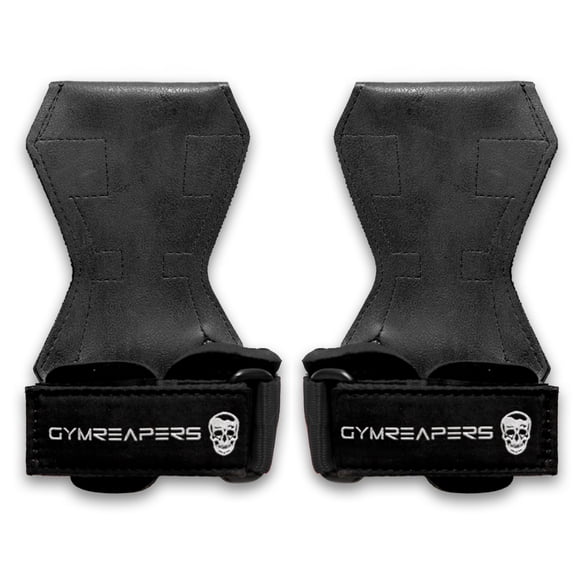 Agarres para levantamiento de pesas Gymreapers con soporte para muñecas