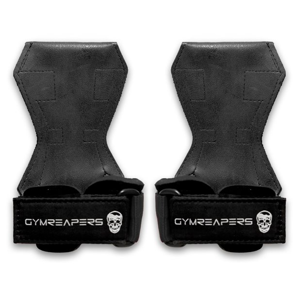 Agarres para levantamiento de pesas Gymreapers con soporte para muñecas