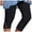 Black, variant on GEWSEY Capri Leggings for Women Summer Rhinestone Dressy Cropped High Waist Yoga Pants Compression Leggings Workout Pants Grey, M