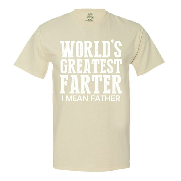 Minty Tees World's Greatest Farter, I Mean Father Men's T-Shirt