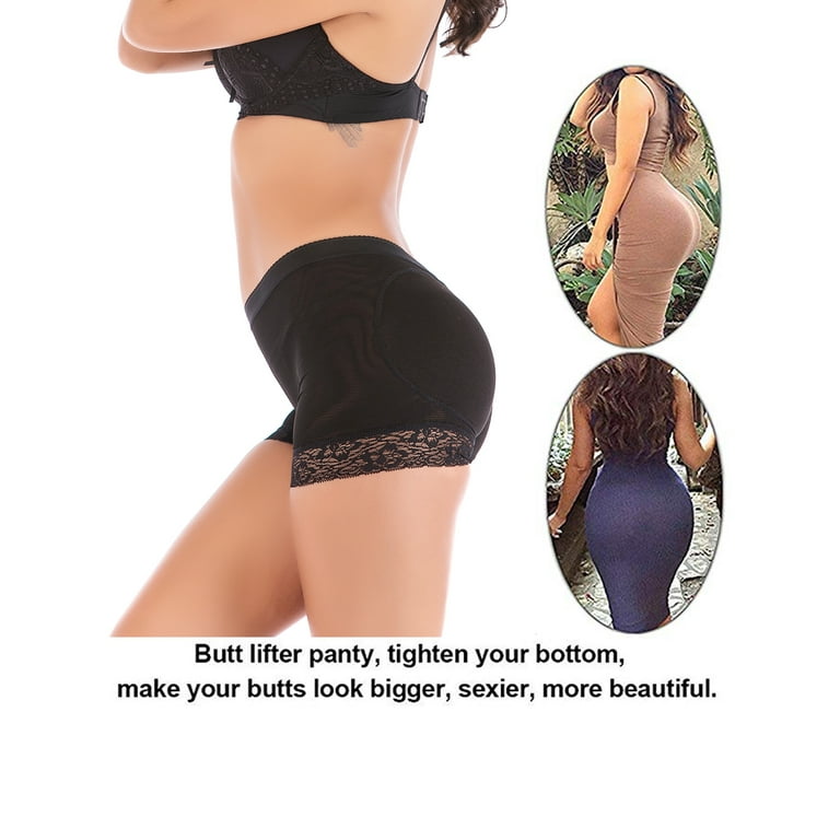 Women's Seamless Sexy Lace Butt Lifter Underwear Hip Enhancer Boyshorts  Body Shaper Tummy Control Panties Shapewear