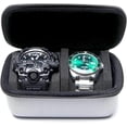 thumbnail image 1 of watch travel case (Gray, 2 slot), 1 of 8