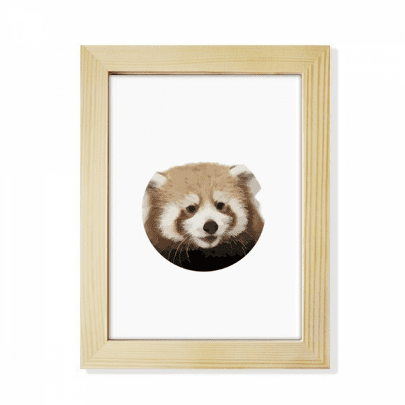 Brown Jungle Civet Cats Lovely Little Desktop Adorn Photo Frame Display Art Painting Wooden