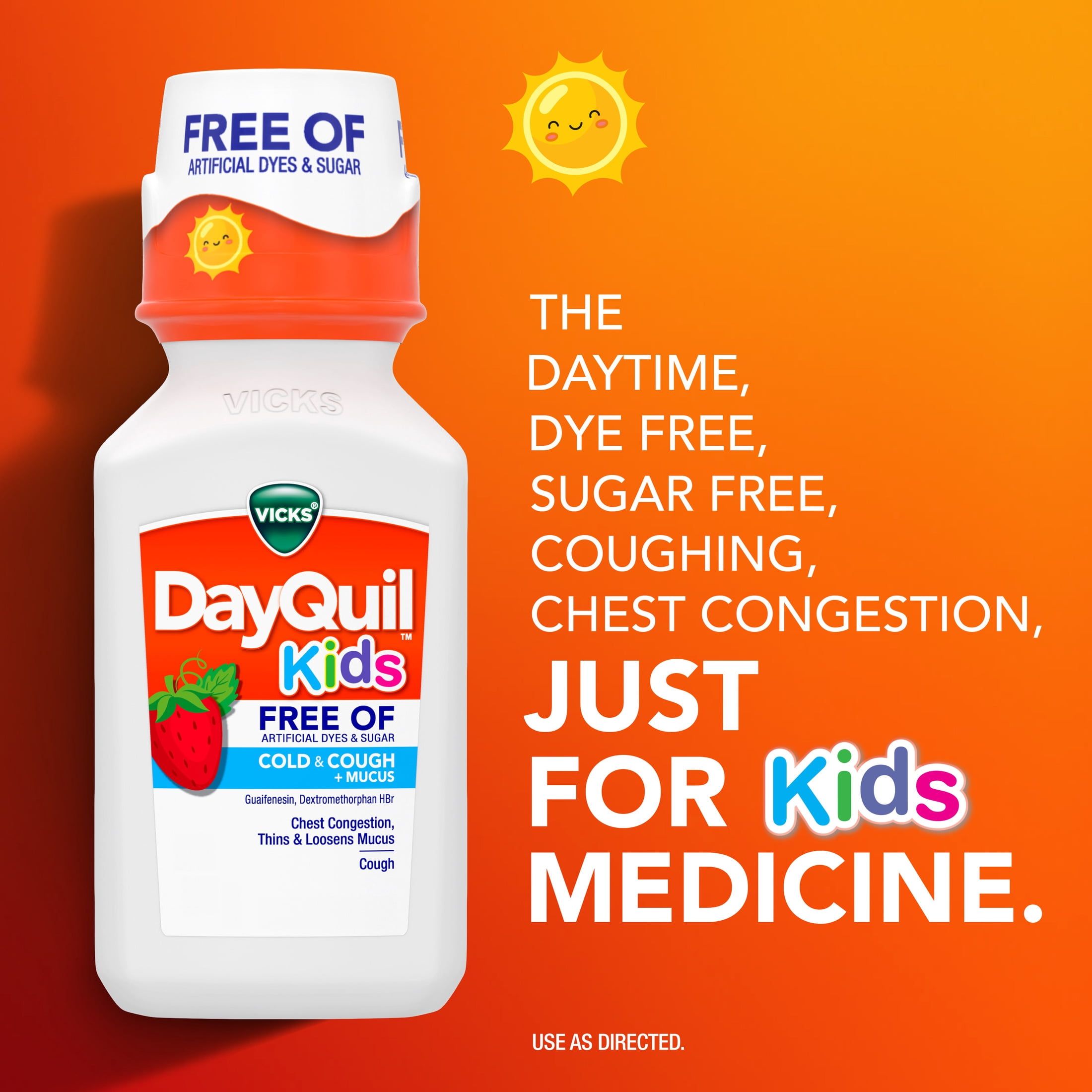 Vicks DayQuil and NyQuil Kids Cold & Cough Syrup, Children's Cold Medicine, 2x6 fl oz