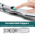 thumbnail image 4 of Portable Nail Clippers Professional Stainless Steel Nail Clipper Travel Fingernail Cutter Trimmer Ma, 4 of 5
