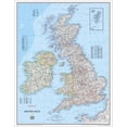 thumbnail image 1 of Carte de la Grande-Bretagne et de l'Irlande - Laminée, 1 of 1