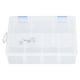 thumbnail image 2 of Organizador de piezas pequeñas, caja de almacenamiento transparente de 7 rejillas, contenedor de almacenamiento de compartimentos de plástico PP con divisor extraíble, 2 of 12