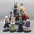 thumbnail image 3 of Figuras periféricas de Anime de Demon Slayer, Tanujiro Yiwo, asiento, Pilar, inflamación, Shou Lang Ago, columna luminosa, juguete de adorno de colección, 3 of 4