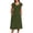 Army Green, variant on Spring Maxi Dresses for Women Summer 2026 Solid Color Short Sleeve Crew Neck Conservative Dress Regular Fit for Going Out and Party Red XXL
