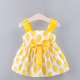 thumbnail image 1 of SDJMa Vestido de verano con estampado de lunares y tirantes para niñas pequeñas, vestidos de princesa, 1 of 8