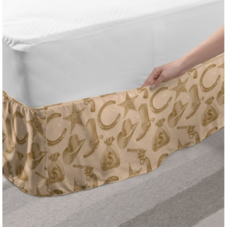 Western style bed clearance skirts