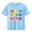 Blue, variant on Girls Rainbow Heart Graphic T-Shirt | 100% Cotton Short Sleeve Casual Top for Kids | Cute Blue Valentine's Day Shirt Ages 4-10,Size 9 T