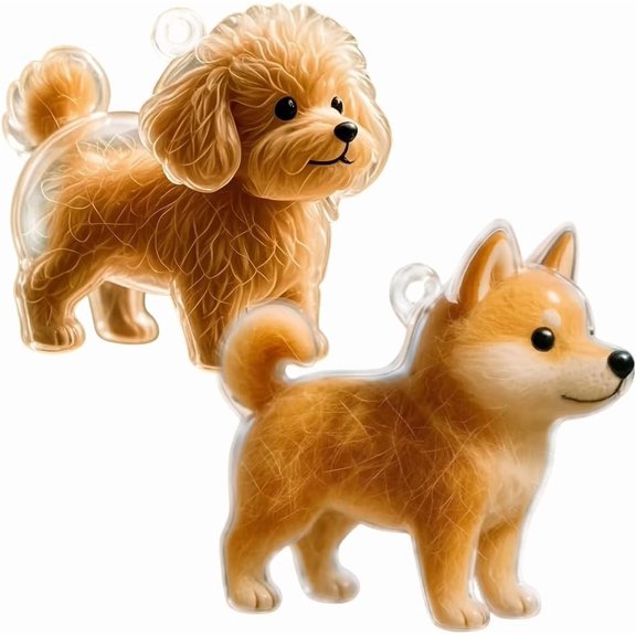 Dog Hair Collector Keychain, Memorial Keepsake