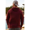 thumbnail image 2 of Burlebo Men's Long Sleeve Hoodie Sweatshirt (Maroon, X-Large), 2 of 2