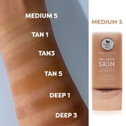 Profusion Cosmetics Lightweight Liquid Foundation for a Flawless and Elegant Radiance, Breathable Makeup that Improves Uneven Skin Tone, Vegan & Cruelty-Free, 30 mL, Medium 5