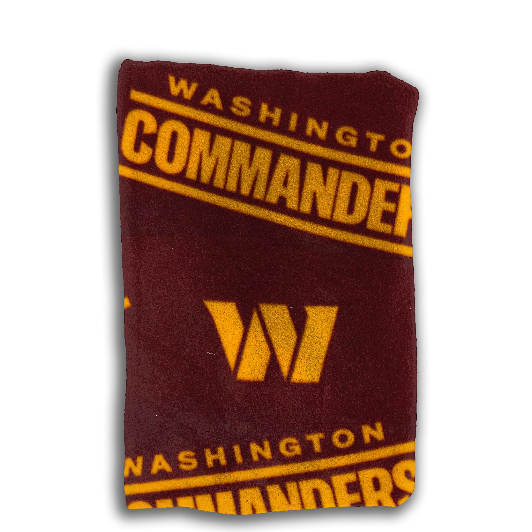 NFL Washington Commanders 100% Polyester Fleece Team Logo Fabric, 58" x 2 Yards, Pre-Cut, Burgundy & Dk.Yellow