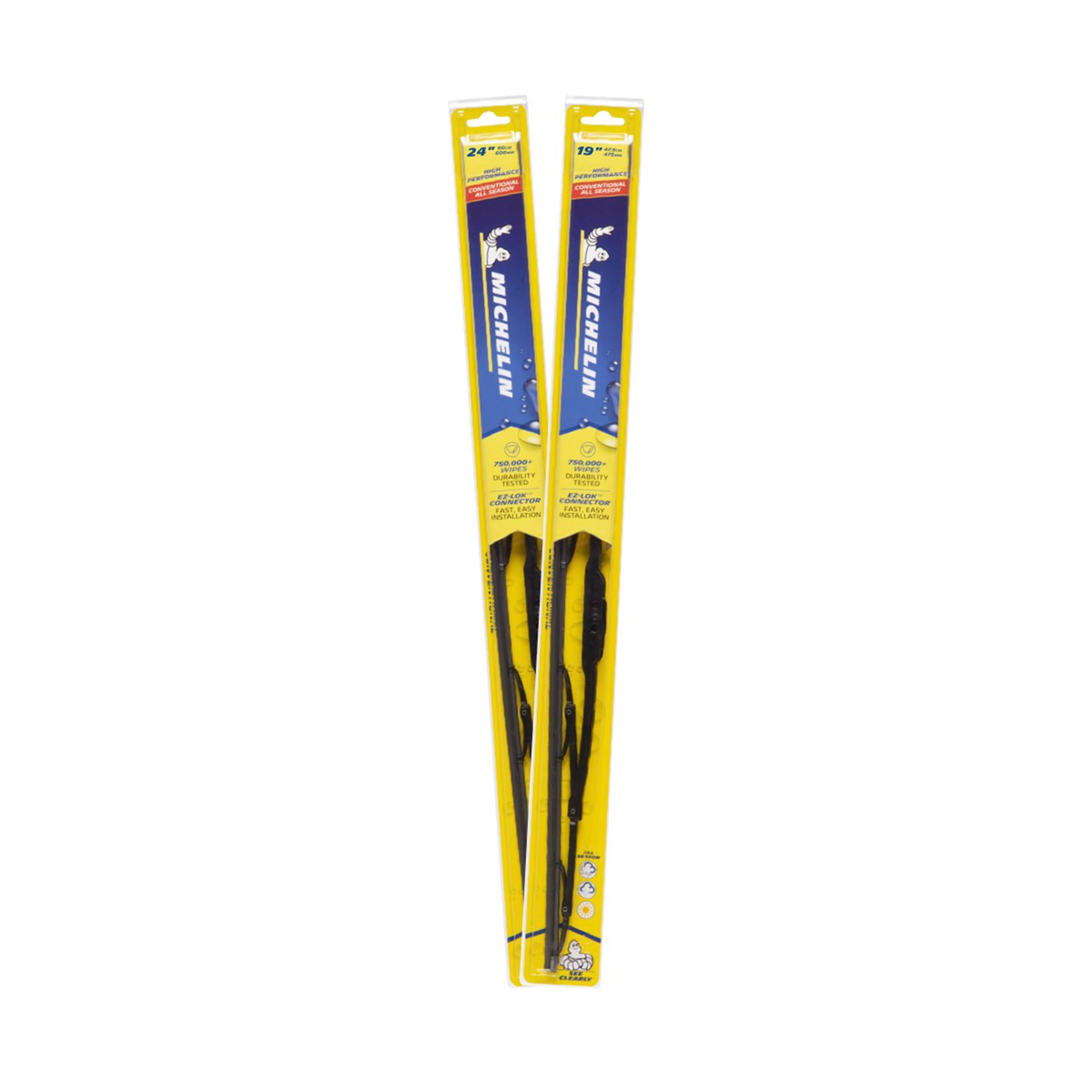 Michelin High Performance All Season Wiper Blade Twin Pack, 24"/19