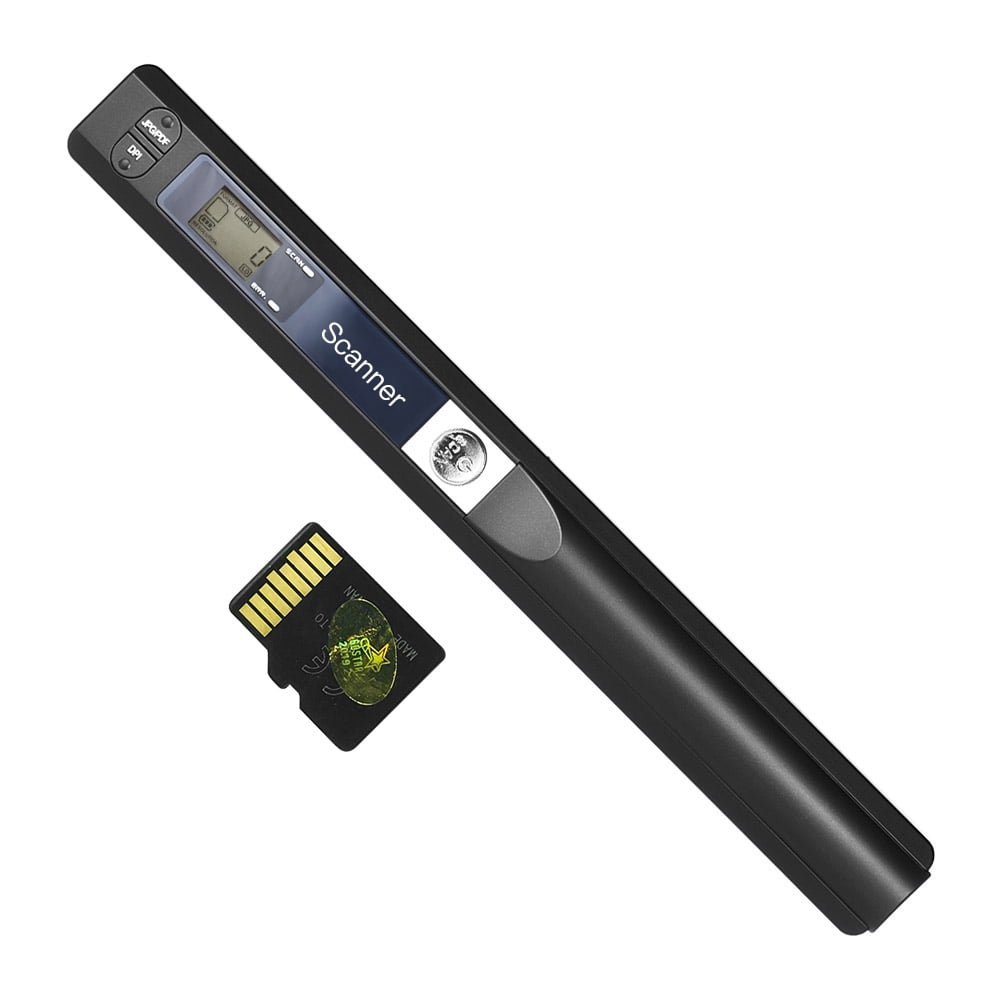 ECOiNVA para iScan Wand Escáner portátil Recargable WiFi Oficina Negocio Escáneres domésticos hasta 1050 PPP Admite Documentos JPG en PDF con Pantalla LCD Negro 