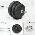thumbnail image 4 of BESTYASH 2Pcs Plastic Coated Dumbbell Accessory Black Barbell Material Easy to Install and Use, 4 of 5