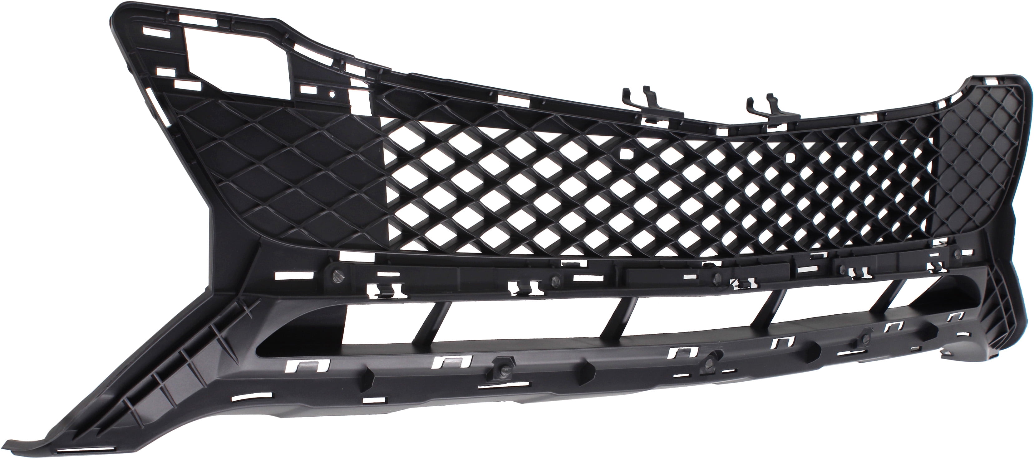 Bumper Grille Compatible With 2013-2015 Mercedes Benz GLK250 GLK350 Front, Center Textured Black