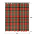 thumbnail image 5 of Red Green Checkerboard Checkered Pattern Shower Curtain 72"x84" ,Bathroom Decorative Shower Curtains Set with 12 Hooks,Modern Waterproof Washable Shower Curtain, 5 of 6