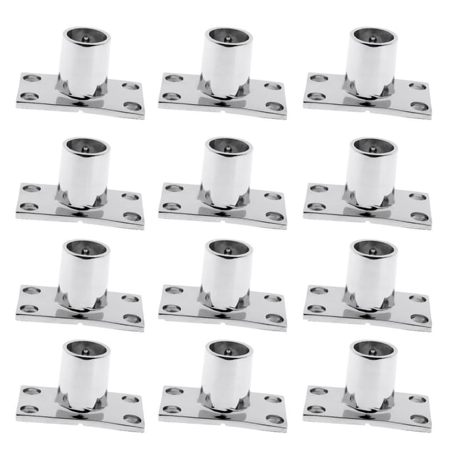 12 Piezas de Cubierta de material acero Inoxidable de Pedazos para Tubo de 25mm