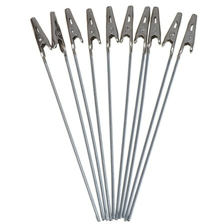 

10pcs 150mm Length Non-insulated Electric Test Crocodile Clamp Metal Clips