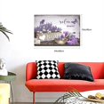 thumbnail image 3 of Farmhouse Bathroom Decor Wall Art Purple Lavender Picture Wall Decor Relax Soak Unwind Bathroom Sign Canvas Painting Prints Artwork Home Decorations Framed for Bedroom 12inx16in, 3 of 6