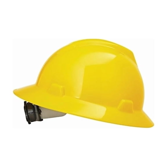 V-Gard® Protective Hats, Fas-Trac Ratchet, Hat, Yellow